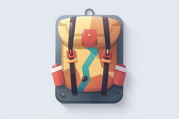 An icon for a hiking trails app that suggests exploration and nature