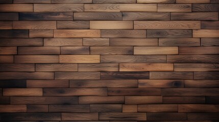 Parquet wood texture, dark wooden floor background. Brown wood texture of floor with natural pattern