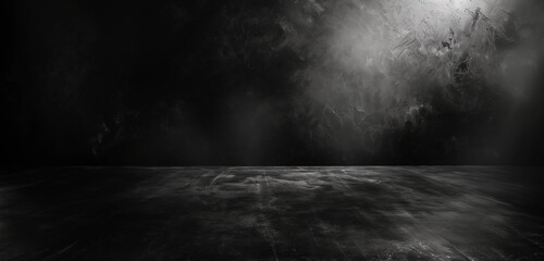 A moody, charcoal black studio background, providing a sophisticated and intense backdrop for a...