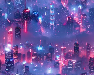 Infuse the sprawling landscape of Cryptocurrency Markets with a cyberpunk twist