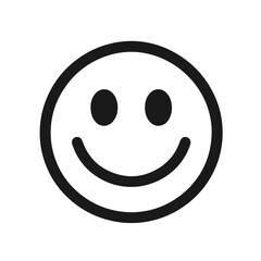 Smile Icon in trendy flat style isolated on white background. Happy face, smiley face icons
