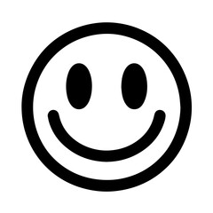 Smile Icon in trendy flat style isolated on white background. Happy face, smiley face icons
