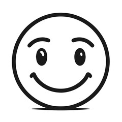 Smile Icon in trendy flat style isolated on white background. Happy face, smiley face icons
