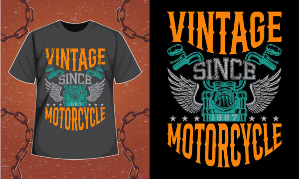 Vintage Since 1987 Motorcycle t shirt