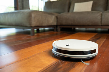 Automatic cleaning robot home. Electric vacuum cleaner to clean house Home Cleaning Service