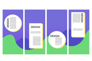 Vector colorful liquid abstract pattern for poster, banner, print, fabric and social media story with frame and border background