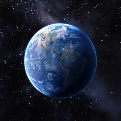 Obraz premium blue planet in space ar 9:16 Job ID: 413eadc3-f831-4965-9743-315913bbb296