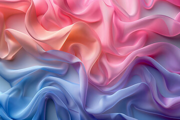 Fototapeta premium Elegant Blue and Pink Satin Fabric Texture Abstract Background,