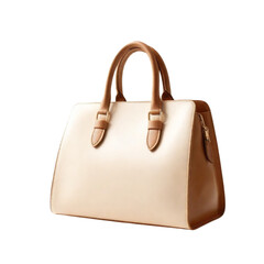 leather Women's handbag on Isolated transparent background png. generated with AI