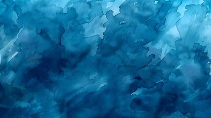 Obraz premium abstract watercolor blue painting texture background,generative ai