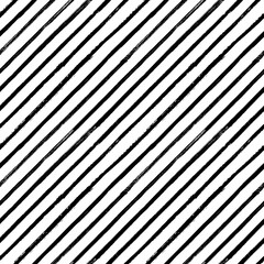 Obraz premium Diagonal stripe pattern. Seamless painted background. Hand drawn brush strokes