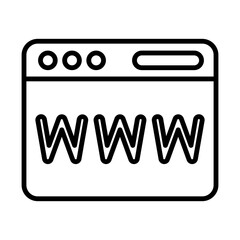 Browser line icon