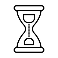 Hour glass line icon