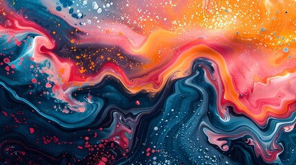dynamic and fluid liquid swirls Marbling Background