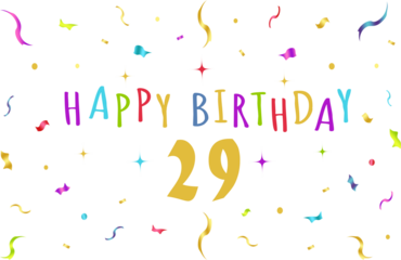 happy birthday graphics, confeti, banner, background, tv wallpaper, colorful - 29