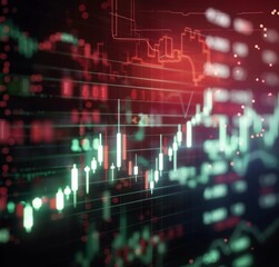 Fototapeta premium Trading Insights: Unveiling the Dance of the Stock Market
