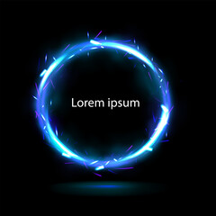 abstract background with glowing circles