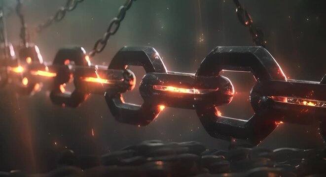 Blockchain technology used for secure systems in finance supply chain and more . Concept Finance, Supply Chain, Security, Blockchain Technology, Innovation