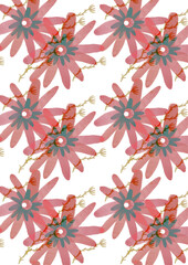 abstract pattern flowers