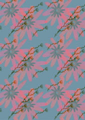 Fototapeta premium abstract pattern flowers