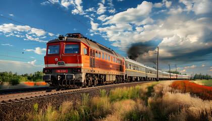 Obraz premium Logistics transport background