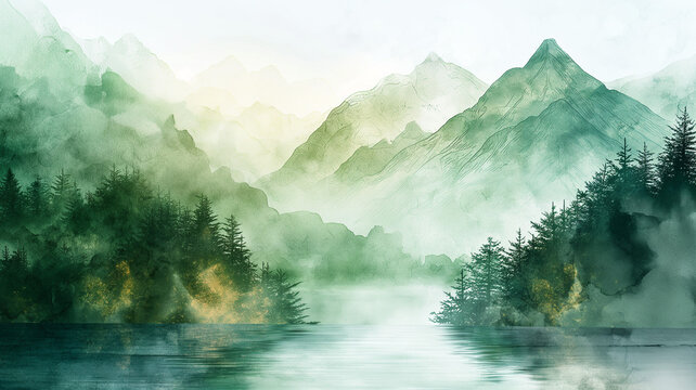 Vall&eacute;e entour&eacute;e de montagnes