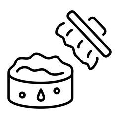 Grab this linear icon of a laundry gel