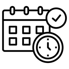 Timetable  Icon Element For Design