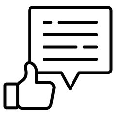 Feedback  Icon Element For Design