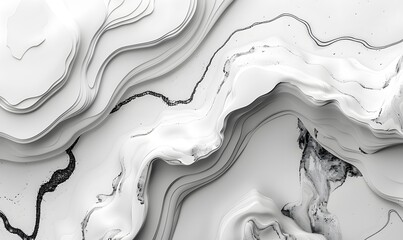 minimalist marbling backgrounds with clean and refined liquid swirls in monochromatic, Marbling Background with Liquid Swirls,