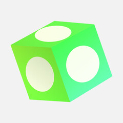 3d rendered illustration of a cube