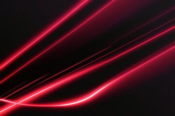 fondo rojo de línea abstracta de neón