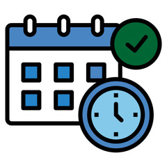 Timetable  Icon Element For Design