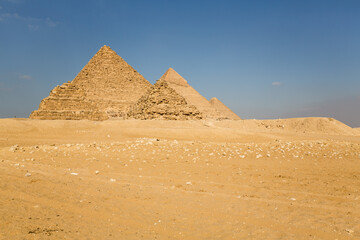 The Giza pyramid complex in Egypt