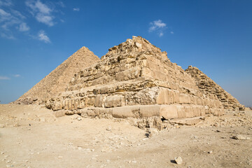 The Giza pyramid complex in Egypt