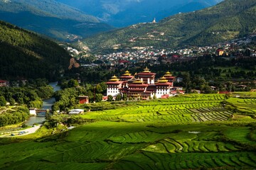 Capital city of Bhutan Thimphu Dzong