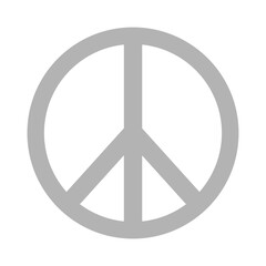 Peace logo icon or freedom mark illustration