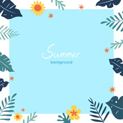 여름 배경 삽화