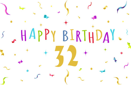 happy birthday graphics, confeti, banner, background, tv wallpaper, colorful - 32