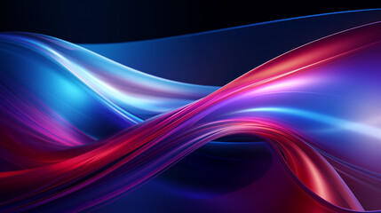 Naklejka premium Elegant Blue and Pink Flowing Art Design