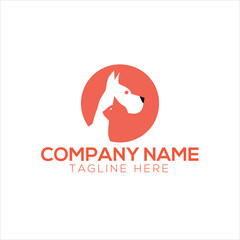 minimalist monoline lineart outline dog cat icon logo
