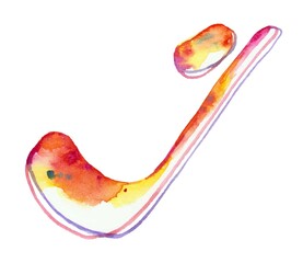 A large, vibrant rainbow watercolor letter "I" against a white background, exuding energy and vividness with its multicolored hues