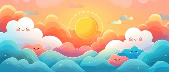 A beautiful sunset over the ocean