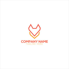 dog and cat logo design. pet care white linear style concept
