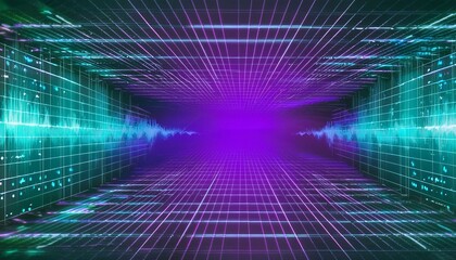 light trails on a bridge, Digital background for tech, AI, data, audio, graphics