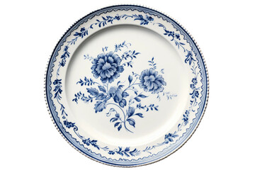 Blossoms on Porcelain. On a White or Clear Surface PNG Transparent Background.