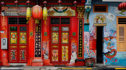 Vibrant Fusion of Tradition and Modernity: Singapore Street Art