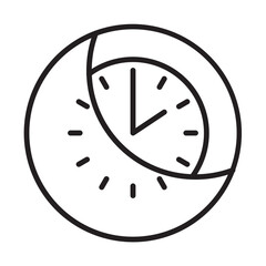 Clock striking midnight