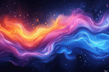 Obraz premium Abstract Color Splash Vector Background with Water Elements