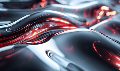 futuristic and metallic liquid swirls, AI generative